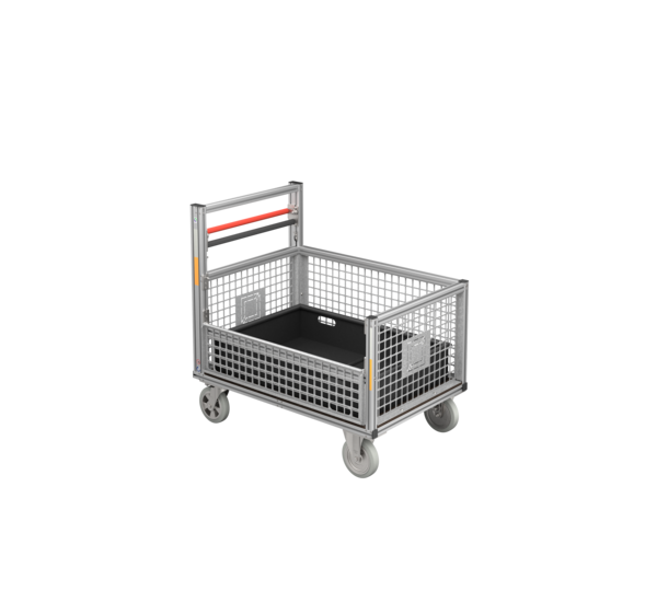 Universal-Rollcontainer Gitterbox mit Einsatzwanne | © MUNK GmbH
