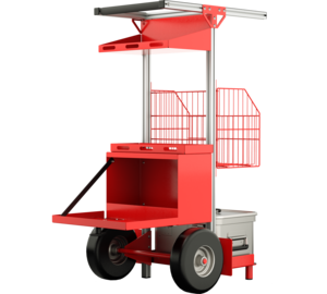 SafeCaddy® "Premiers secours" sans chargement, arrière ouvert | © MUNK GmbH