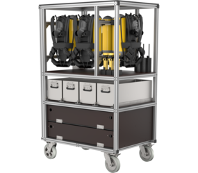 Conteneur roulant Protect. resp., dble bouteille | © MUNK GmbH