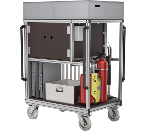 Conteneur roulant pour protection respiratoire | © MUNK GmbH