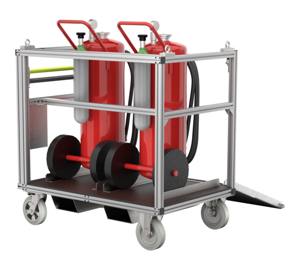 Rollcontainer Feuerlöscher fahrbar Typ 1 | © MUNK GmbH