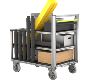 Conteneur roulant Système de support Type 1 Vue 2 | © MUNK GmbH