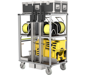 Conteneur roulant Éclairage avec dalle lumineuse | © MUNK GmbH