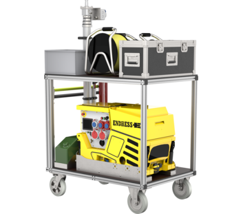 Conteneur roulant Éclairage avec mât d’éclairage | © MUNK GmbH Conteneur roulant Éclairage avec mât d’éclairage | © MUNK GmbH