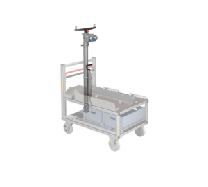 Lichtmast 3,5m m. Rollcontainer Strom-Licht | © MUNK GmbH