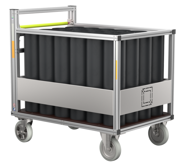 Rollcontainer Atemluftflaschen | © MUNK GmbH