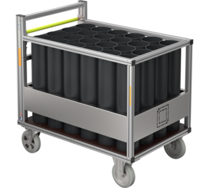 Rollcontainer Atemluftflaschen | © MUNK GmbH