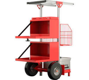 SafeCaddy® "Brandschutz" ohne Beladung, Rückseite geöffnet | © MUNK GmbH