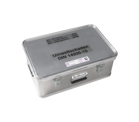 Kasten mit Inhalt "Umweltschaden" Aluminium Größe 1 | © MUNK GmbH Kasten mit Inhalt "Umweltschaden" Größe 1 | © MUNK GmbH