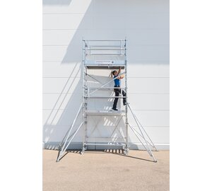 Échafaudage pliant 0,75x1,80 m avec stabilisateur | © MUNK GmbH