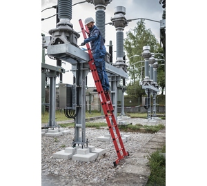 Schiebeleiter GFK 2-tlg.  Standard-Trav., 2x8 Sp. | © MUNK GmbH