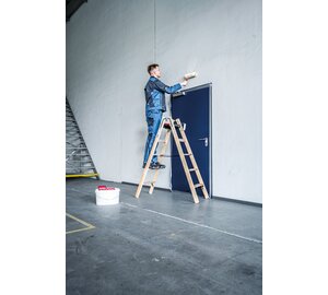 Stufen Stehleiter Holz 2x5 Stufen Anwendung | © MUNK GmbH