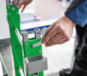 Plattformleiter Steckteil Detailbild  | © MUNK GmbH Plattformleiter Steckteil Detailbild  | © MUNK GmbH