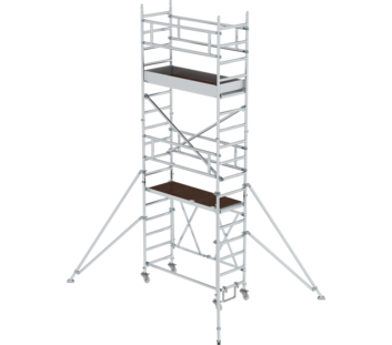 Échaf. pliant 0,75x,1,80m, av stab., ht. PF 3,80 m | © MUNK GmbH