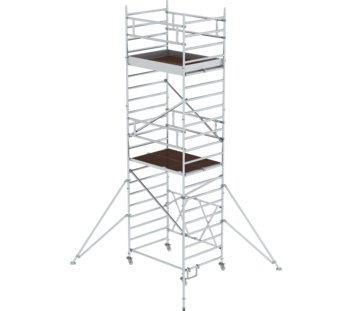 Échaf. pliant 1,35x,1,80m, av stab., ht. PF 4,80m | © MUNK GmbH