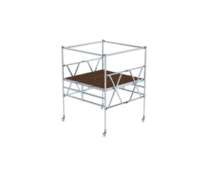 Klappgerüst mit Dreifach-Plattform teleskopierbar, Arbeitshöhe 3,70 m | © MUNK GmbH Klappg. -fach-PF teleskopierbar, ArbeitsH. 3,70m | © MUNK GmbH