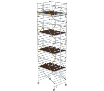 Échaf. pliant avec 3 PF et haut. de travail 10,39 m | © MUNK GmbH