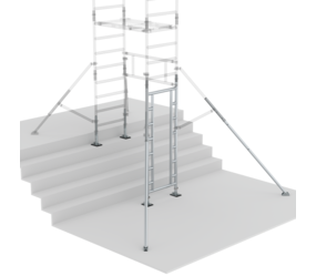 Kit d'escalier FlexxTower : kit de base pour accès unilatéral Structure | © MUNK GmbH Kit d'escalier FlexxTower : kit de base pour accès unilatéral Structure | © MUNK GmbH