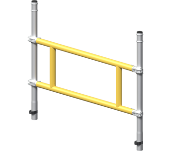 Kit de garde-corps simple face pour plate-forme de montage | © MUNK GmbH