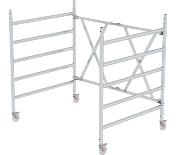 Unité cadre pliant, roul. orient. et frein arr. 1,35m | © MUNK GmbH