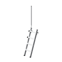 Step ladder for assembly platform with plug-in exit rail | © MUNK GmbH