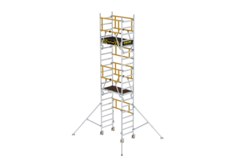 FlexxTower SG Ein-Personen-Gerüst mit Vorlaufendem Geländer | © MUNK GmbH