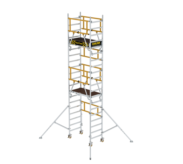 FlexxTower SG Ein-Personen-Gerüst mit Vorlaufendem Geländer | © MUNK GmbH FlexxTower SG Ein-Personen-Gerüst mit Vorlaufendem Geländer | © MUNK GmbH