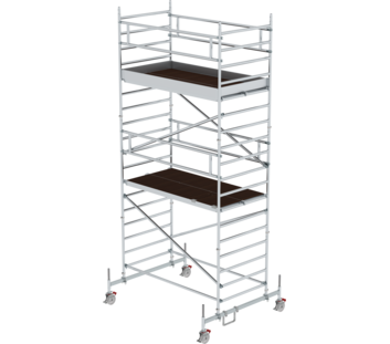 Folding scaff. 1.35x2.45m Chass. bar & double pf, pf H=4.45m | © MUNK GmbH