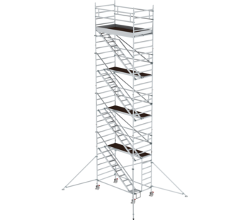 Mob. scaf. 1.35x2.45 m,incl. asc/outr.pf H=8.35 m | © MUNK GmbH
