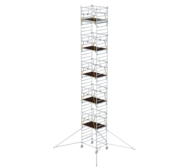 Mob. scaff SG 1,80x1,35 m w. outr. & db.pf, pfh 11,47 m | © MUNK GmbH