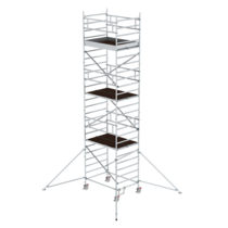 Mob. scaff 1.35x1.80m w. outr. & db.pf, pfh 6.35m | © MUNK GmbH