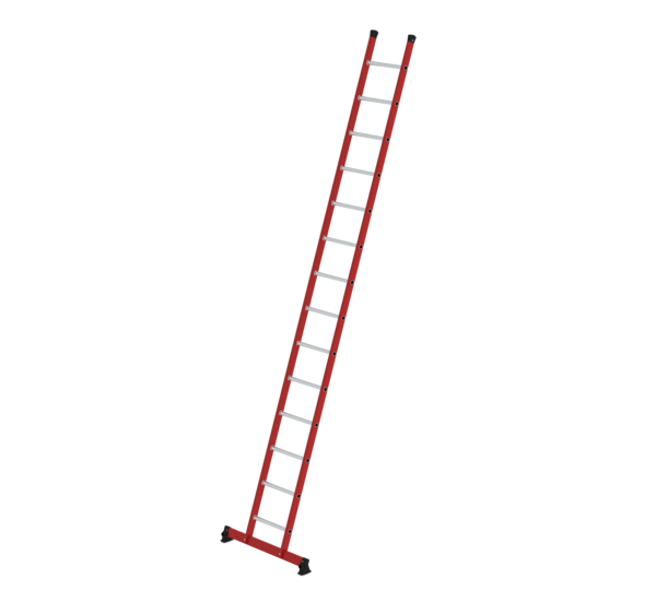 Rung single ladder GRP/aluminium with nivello® traverse 14 steps | © MUNK GmbH