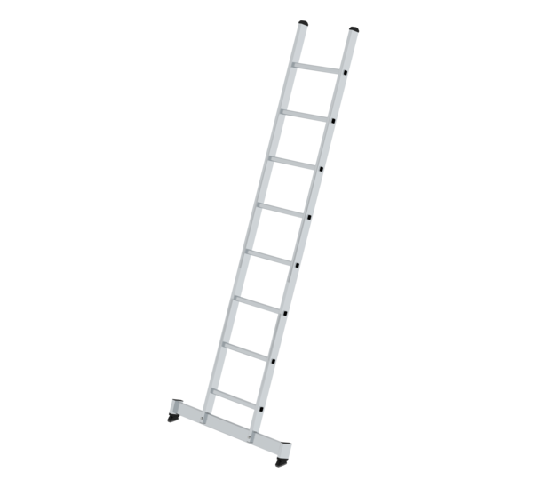 Straight ladder w. nivello stabiliser, 8 rungs | © MUNK GmbH