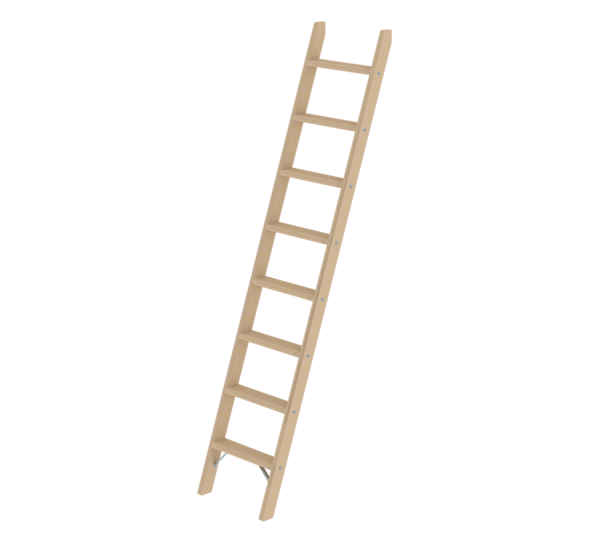 Stufen-Anlegeleiter Holz ohne Traverse | © MUNK GmbH Stufen-Anlegeleiter Holz ohne Traverse, 8 Stufen | © MUNK GmbH