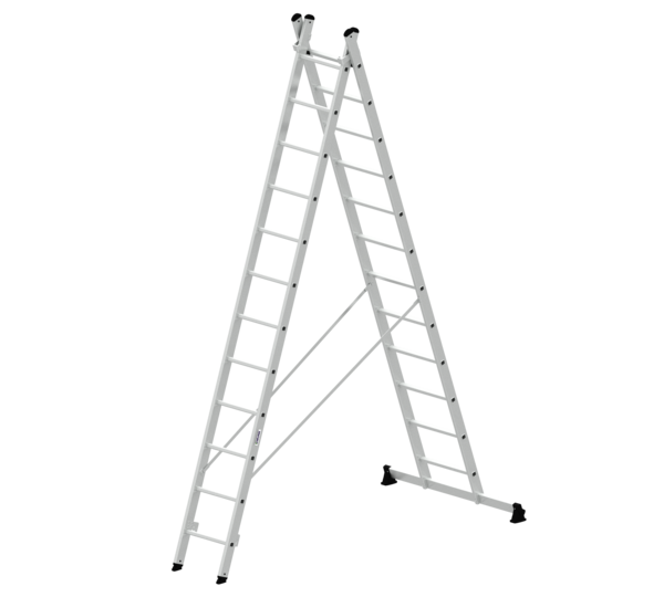 MZ-Leiter 2-tlg. m. nivello-Trav. , 2x12 Sp. | © MUNK GmbH