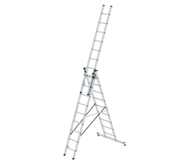 Multi-purp. ladder 3-sec.w.nivello stab. 3x9 rungs | © MUNK GmbH