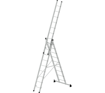 Multi-purp. ladder 3-sec.w.nivello stab. 3x9 rungs | © MUNK GmbH