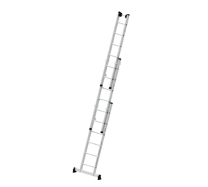 Multi-purpose ladder 3-section with nivello® stabiliser  | © MUNK GmbH Multi-purp. ladder 3-sec.w.nivello stab. 3x6 rgs | © MUNK GmbH