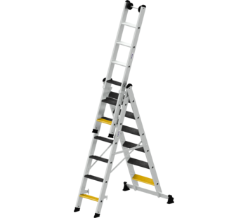 Multi-purpose ladder with steps, 3-section | © MUNK GmbH