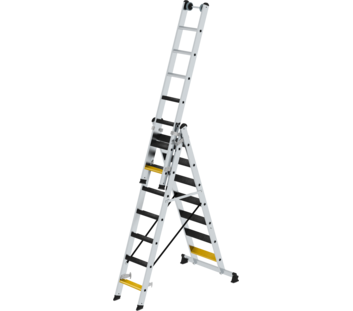 Multi-purpose ladder with steps, 3-section | © MUNK GmbH