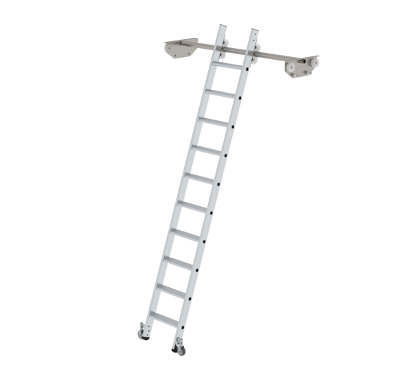 Regalleiter fahrbar für Doppelregal, 10 Stufen | © MUNK GmbH