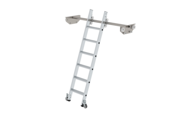 Regalleiter fahrbar für Doppelregal, 6 Stufen | © MUNK GmbH