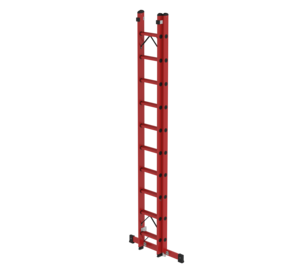 Schiebeleiter GFK 2-teilig m. Std.-Trav., 2x10 Sp. | © MUNK GmbH