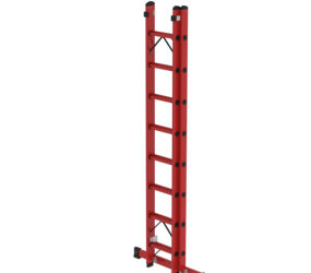 Schiebeleiter GFK 2-teilig m. Std.-Trav., 2x8 Sp. | © MUNK GmbH
