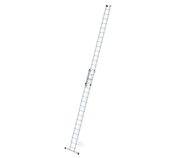 2-section rung rope-extension ladder with standard stabiliser | © MUNK GmbH Rope-ext. ladder 2-sec.w. std. stab. 2x17 rungs | © MUNK GmbH