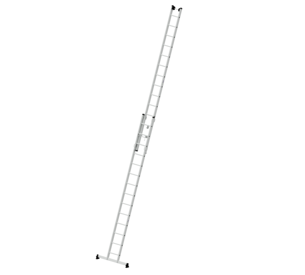 Rung rope-extension ladder 2-section with nivello® stabiliser  | © MUNK GmbH Rope-ext. ladder 2-sec.w.nivello stab. 2x14 rungs | © MUNK GmbH
