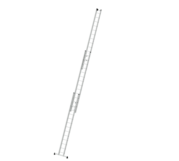 Rung rope-extension ladder 3-section with nivello® stabiliser  | © MUNK GmbH Rope-ext. ladder 3-sec.w.nivello stab. 3x14 rungs | © MUNK GmbH