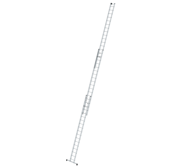 Rung rope-extension ladder 3-section with nivello® stabiliser  | © MUNK GmbH Rope-ext. ladder 3-sec.w.nivello stab. 3x18 rungs | © MUNK GmbH