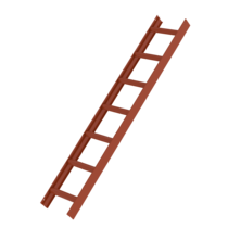 Roof ladder, reddish brown, 7 rungs | © MUNK GmbH