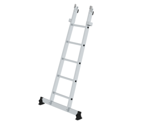 Sprossen-Glasreinigerleiter mit nivello-Traverse Unterteil | © MUNK GmbH Glasreinigerl. m. nivello-Trav. Unterteil, 5 Sp. | © MUNK GmbH